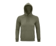 Unisex hooded sweatshirt made from eco-materials, 280 g/m2 colour khaki