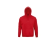 Unisex hooded sweatshirt made from eco-materials, 280 g/m2 colour red