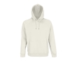 Unisex hooded sweatshirt made from eco-materials, 280 g/m2 colour off white