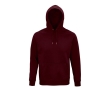 Unisex hooded sweatshirt made from eco-materials, 280 g/m2 colour burgundy