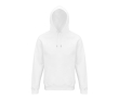 Unisex hooded sweatshirt made from eco-materials, 280 g/m2 colour white
