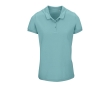 Women's polo shirt from cotton, 170 g/m2, SOL'S Planet colour light blue