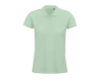 Women's polo shirt from cotton, 170 g/m2, SOL'S Planet colour pastel green