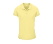 Women's polo shirt from cotton, 170 g/m2, SOL'S Planet colour light yellow