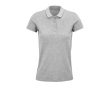 Women's polo shirt from cotton, 170 g/m2, SOL'S Planet colour grey