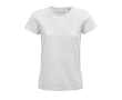T-shirt for women with organic cotton, 175 g/m2, SOL'S Pioneer colour heather light grey