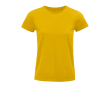 T-shirt for women with organic cotton, 175 g/m2, SOL'S Pioneer colour gold