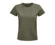 T-shirt for women with organic cotton, 175 g/m2, SOL'S Pioneer colour khaki