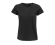 Women's t-shirt from 100% cotton, 150 g/m2, SOL'S Crusade colour black