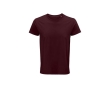 T-shirt from organic cotton, 150 g/m2, SOL'S Crusader colour burgundy