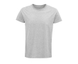 T-shirt from organic cotton, 150 g/m2, SOL'S Crusader colour marbled grey