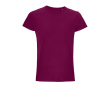 T-shirt printed from organic cotton, 150 g/m2, SOL'S Crusader colour garnet