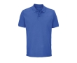 Polo shirt, 100% organic cotton, 2 buttons, 210 g/m2, SOL'S Pegase colour royal blue