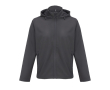 Recycled polyester softshell jacket with hood SOL'S colour black