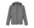 Recycled polyester softshell jacket with hood SOL'S colour dark grey