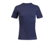 Unisex recycled materials T-shirt, round neck  colour navy-blue