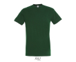 Unisex semi-combed cotton T-shirt, round neck, 150 g/m2  colour dark green