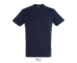 Unisex semi-combed cotton T-shirt, round neck, 150 g/m2  colour ultramarine blue