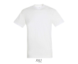 Unisex semi-combed cotton T-shirt, round neck, 150 g/m2  colour white