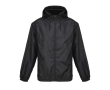 190T polyester windbreaker jacket with hood SOL'S colour black