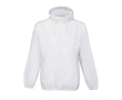190T polyester windbreaker jacket with hood SOL'S colour white