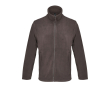 Unisex microfleece jacket with zip and pockets SOL'S colour dark brown