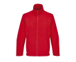 Unisex microfleece jacket with zip and pockets SOL'S colour red