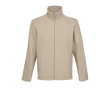 Unisex microfleece jacket with zip and pockets SOL'S colour beige