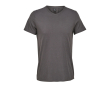 Unisex semi-combed cotton V-neck T-shirt SOL'S colour taupe grey