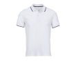 Unisex cotton polo with contrast stripe 200g/m² SOL'S PALERMO colour off white