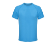Breathable recycled polyester T-shirt SOL'S colour cyan blue