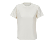 Women's breathable recycled polyester T-shirt SOL'S colour off white