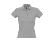 Slim fit women's polo shirt, 100% cotton, 210 g/m2, SOL'S People colour grey