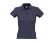 Slim fit women's polo shirt, 100% cotton, 210 g/m2, SOL'S People colour dark blue
