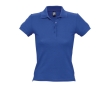 Slim fit women's polo shirt, 100% cotton, 210 g/m2, SOL'S People colour royal blue
