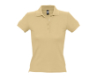 Slim fit women's polo shirt, 100% cotton, 210 g/m2, SOL'S People colour sand