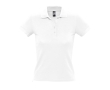 Slim fit women's polo shirt, 100% cotton, 210 g/m2, SOL'S People colour white