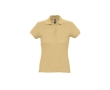 Slim fit women's polo shirt, 100% cotton, 170 g/m2, SOL'S Passion colour light brown