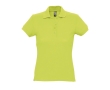 Slim fit women's polo shirt, 100% cotton, 170 g/m2, SOL'S Passion colour light-green