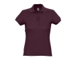 Slim fit women's polo shirt, 100% cotton, 170 g/m2, SOL'S Passion colour garnet