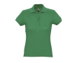 Slim fit women's polo shirt, 100% cotton, 170 g/m2, SOL'S Passion colour green