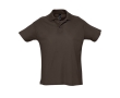 Polo shirt made from 100% cotton, 170 g/m2, SOL'S Planet Men colour dark brown
