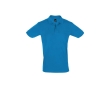 2-button polo shirt, 100% cotton, 180 g/m2, SOL'S Perfect, colour cyan blue