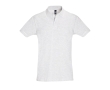 2-button polo shirt, 100% cotton, 180 g/m2, SOL'S Perfect, colour heather light grey