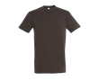 Unisex t-shirt from 100% cotton, 150 g/m2, SOL'S Regent colour dark brown