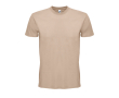 Branded unisex t-shirt from 100% cotton, 150 g/m2, SOL'S Regent colour beige
