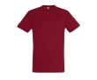 Unisex t-shirt from 100% cotton, 150 g/m2, SOL'S Regent colour dark red
