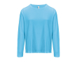 Branded long sleeve cotton t-shirt, 150 g/m2, SOL'S Monarch colour cyan blue