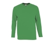 Long sleeve cotton t-shirt, 150 g/m2, SOL'S Monarch colour green
