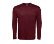Branded long sleeve cotton t-shirt, 150 g/m2, SOL'S Monarch colour mahogany